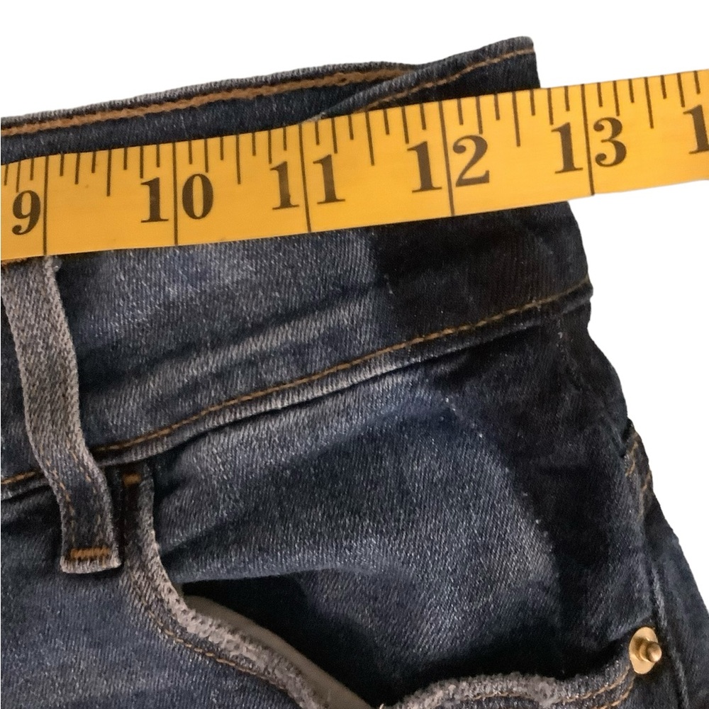 Frame flared fringed‎ blue jeans with front side stripe. Mid rise size 25 - Picture 14 of 16
